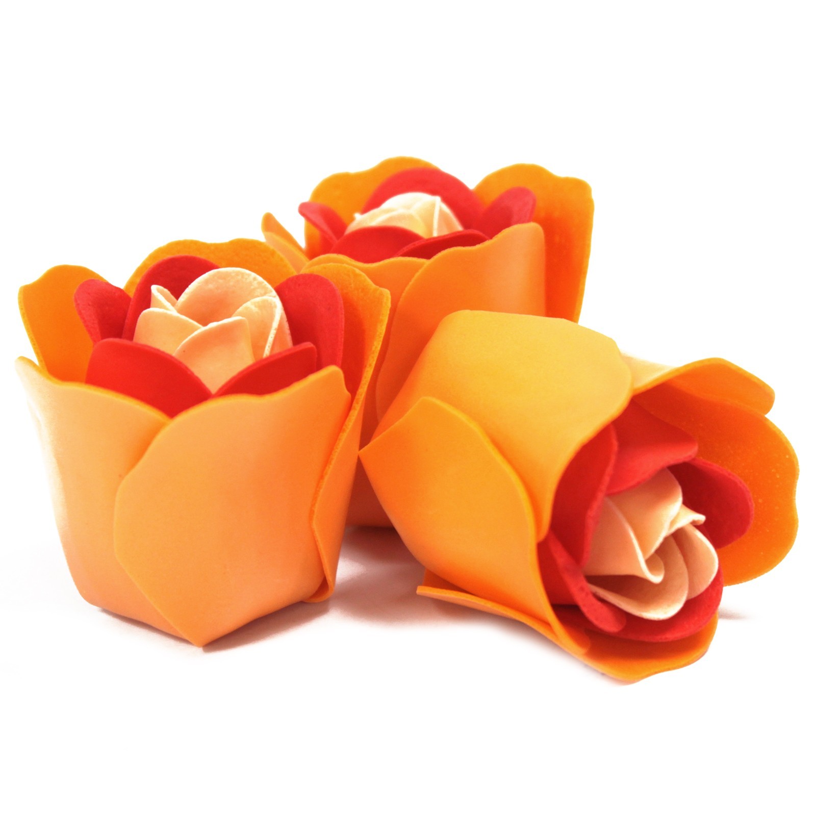 Set de 3 Cutie Inimă cu flori de săpun - Trandafiri de piersici 4 Set de 3 Cutie Inimă cu flori de săpun - Trandafiri de piersici - imagine 2