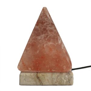 Lampă de sare piramidală USB de calitate - 9 cm (lumină albă) 18 Lampă de sare piramidală USB - 9 cm (lumină multicoloră) cu conector USB.