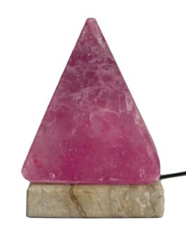 Lampă de sare piramidală USB – 9 cm (lumină multicoloră)