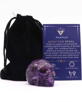 Craniu Mic din Piatră semiprețioasă – Ametist