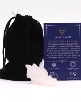 Cap de Dragon Mic din Piatră semiprețioasă – Cuarț Roz