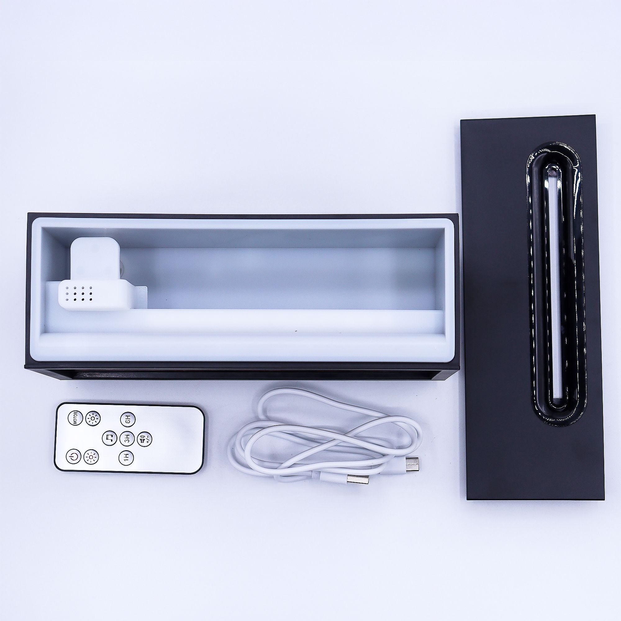 Difuzor de Aromă cu Efect de Flacără și Sunete de Păsări – Negru USB – Schimbare de Culoare 5 Difuzor de Aromă cu Efect de Flacără și Sunete de Păsări – Negru USB – Schimbare de Culoare - imagine 3