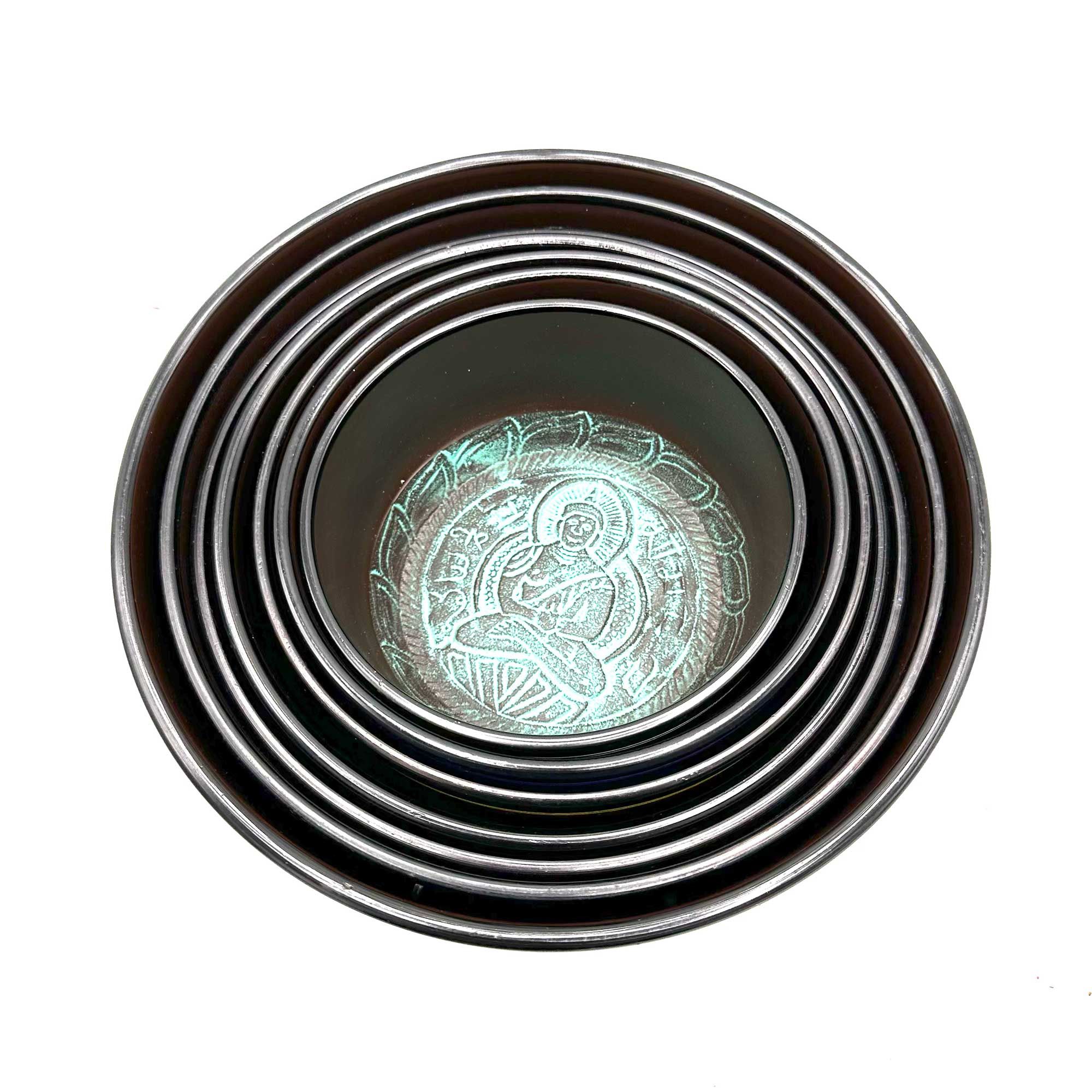 Set Mic Chakra de Șapte Vase Cântătoare (14-22 cm) 5 Set Mic Chakra de Șapte Vase Cântătoare (14-22 cm) - imagine 3