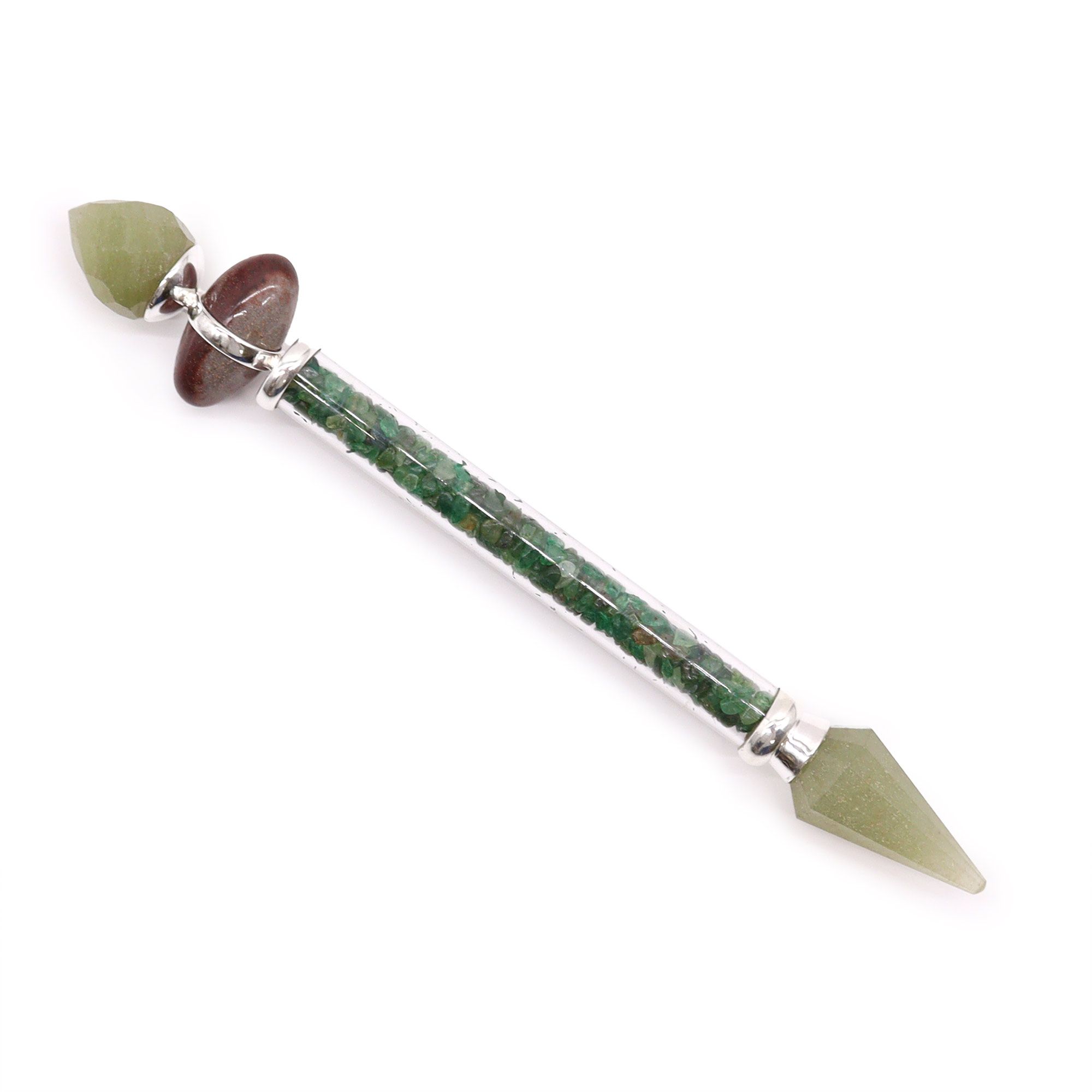 Bagheta Magică Shiva Lingam - Aventurin Verde - Fericire 2 Bagheta Magică Shiva Lingam - Aventurin Verde - Fericire