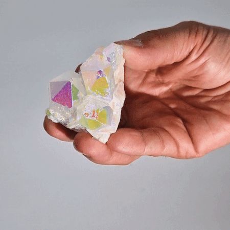 Cuarț Natural Îmbunătățit Mediu - Cuarț Aura Înger (aprox. 100-150g, 7-10cm) 4 Cuarț Natural Îmbunătățit Mediu - Cuarț Aura Înger (aprox. 100-150g, 7-10cm)