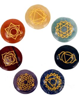 Set Chakra Pietre Mici (Formă rotundă)