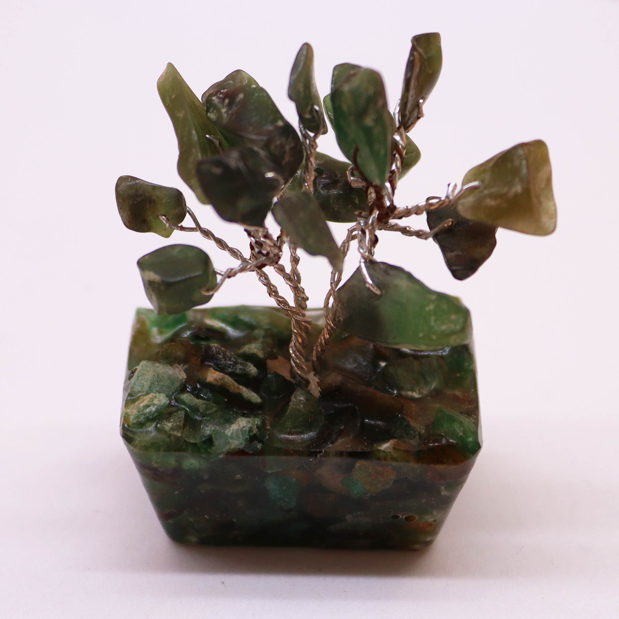 Mini Arbori cu Pietre semiprețioase pe Suport de Orgonit - Aventurin Verde(15 pietre) 8 Mini Arbori cu Pietre semiprețioase pe Suport de Orgonit - Aventurin Verde(15 pietre) - imagine 6