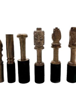 Băț din Lemn – 14cm – Sculptură Elefant