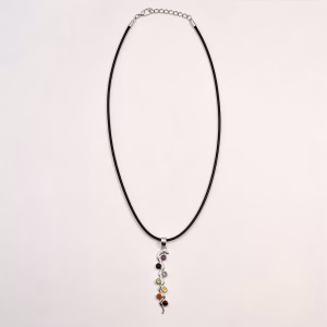 Pandantiv devoțional indian - placat cu argint (șnur 45 cm) - Chakra șarpelui
