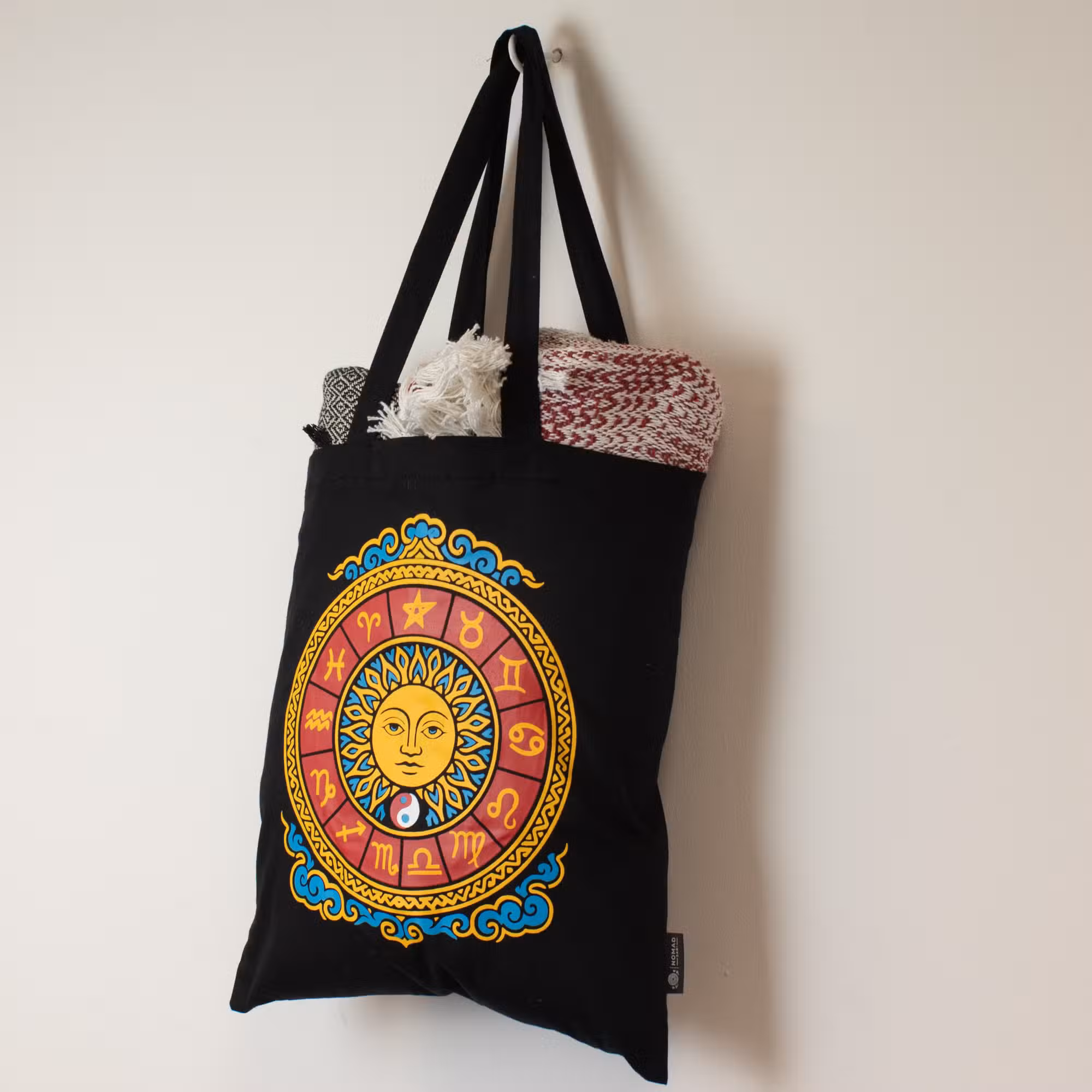 Geantă tote clasică Iconic - Soare Zodiacal - Neagră 170 g 5 Geantă tote clasică Iconic - Soare Zodiacal - Neagră 170 g