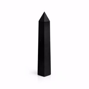 Obelisc cu Șase Fețe de aprox. 17cm - Turmalină Neagră