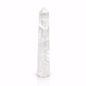 Obelisc cu șase fețe aprox. 17 cm - Cristal de stâncă