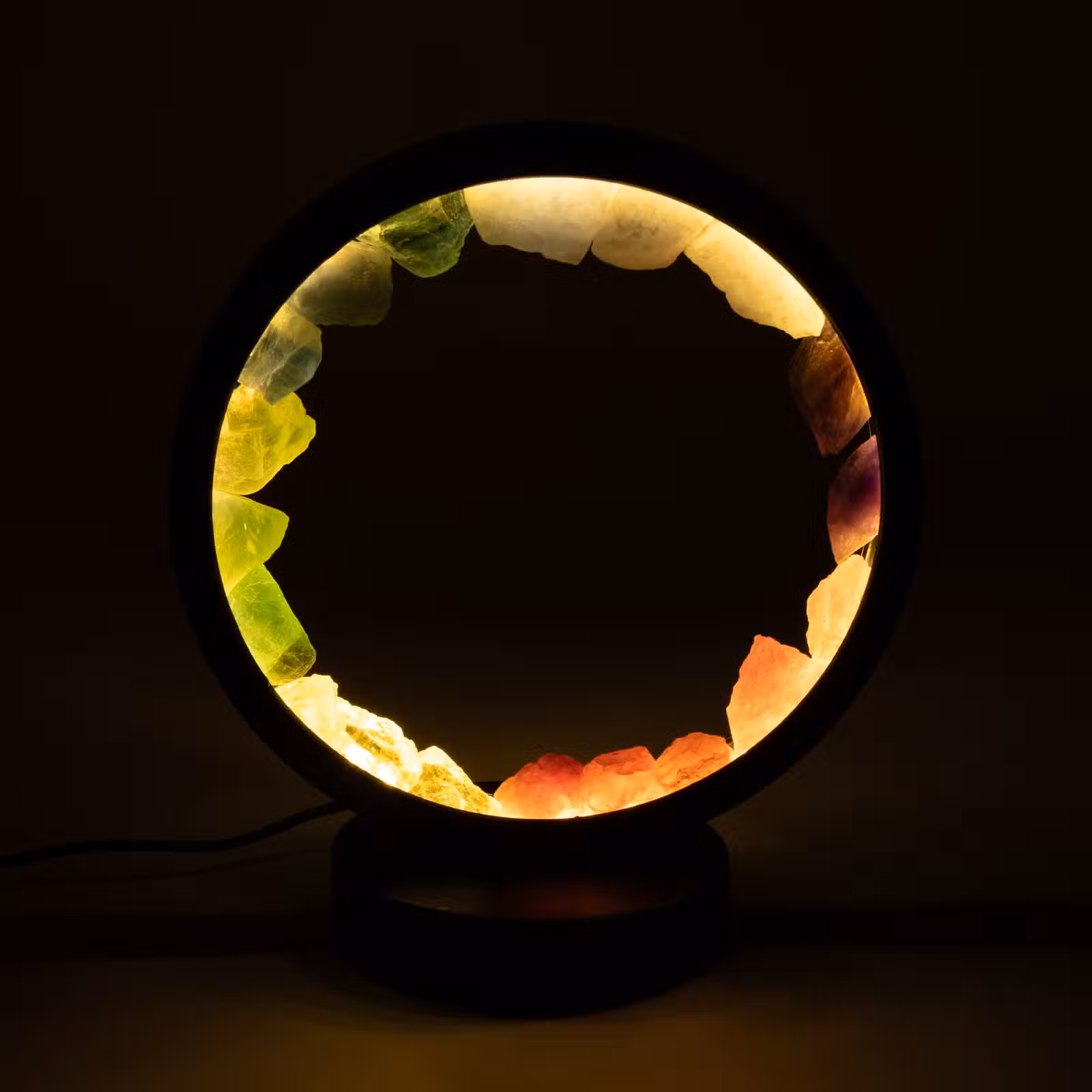 Lampă Halo - 7 Chakre - 7 Pietre semiprețioase 9 Lampă Halo - 7 Chakre - 7 Pietre semiprețioase