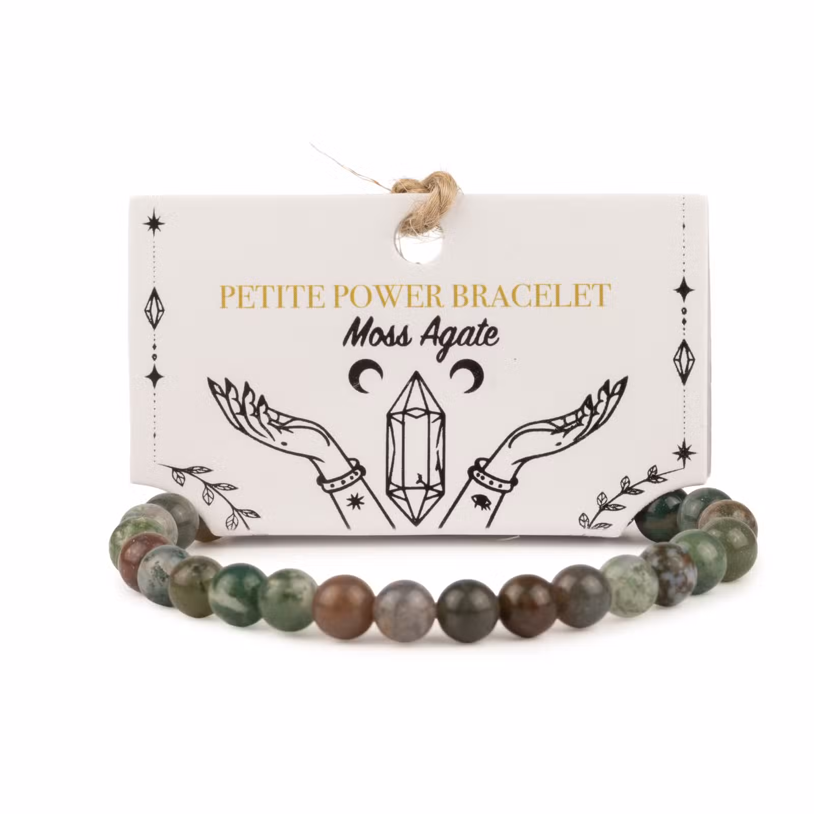 Brățară mică Power (17cmx6mm) – Agat mușchi