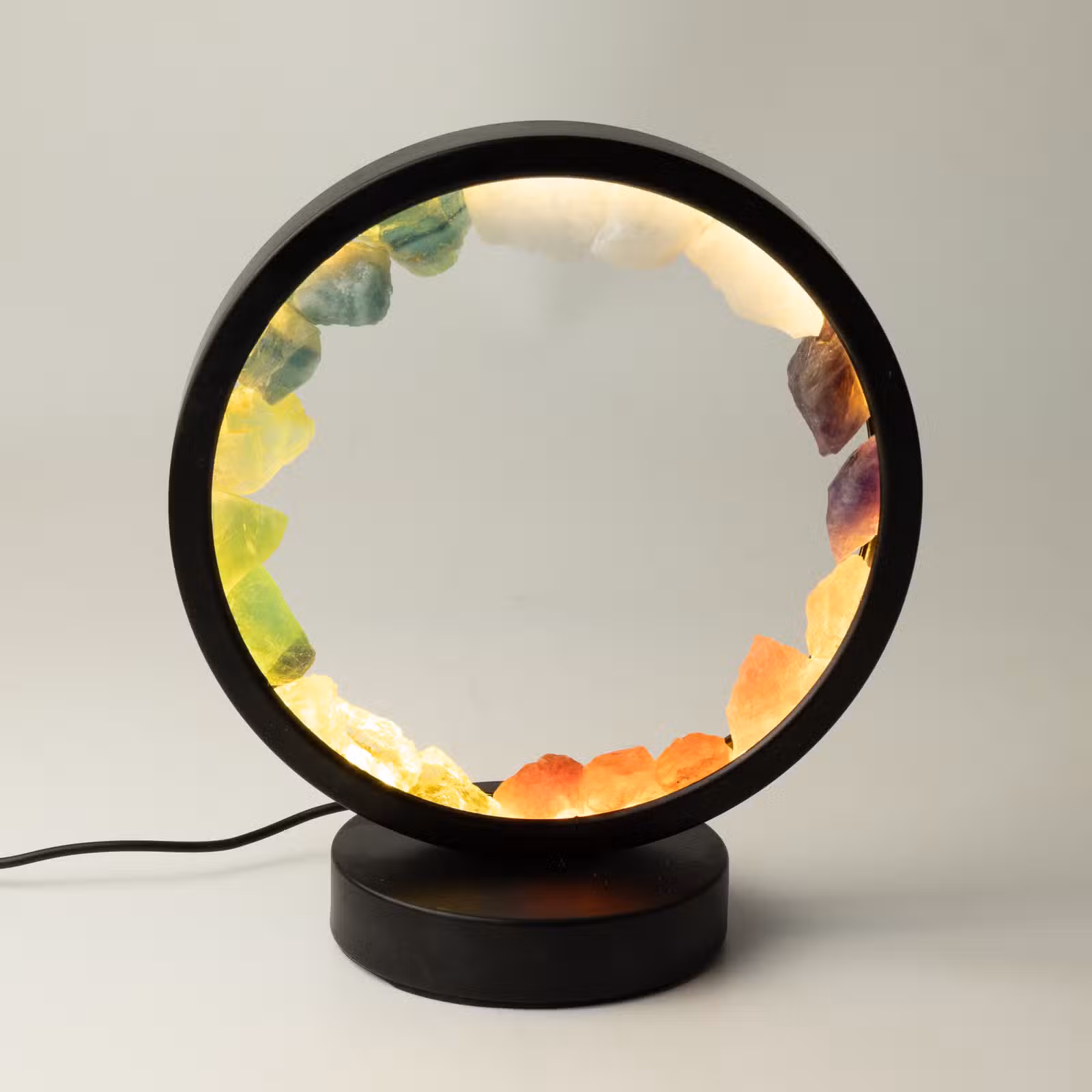 Lampă Halo - 7 Chakre - 7 Pietre semiprețioase 1 Lampă Halo - 7 Chakre - 7 Pietre semiprețioase
