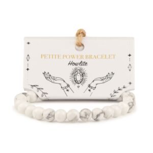 Brățară mică Power (17cmx6mm) - Howlite 8 Brățară mică Power (17cmx6mm) - Howlite